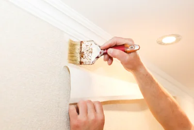 Pose de papier peint à Houtkerque — revêtements muraux et toiles de verre